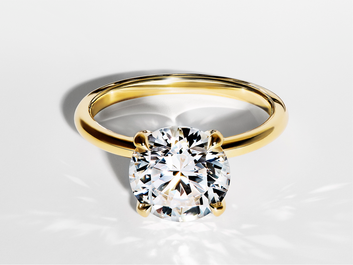 Image of Engagement featuring VRAI created diamonds