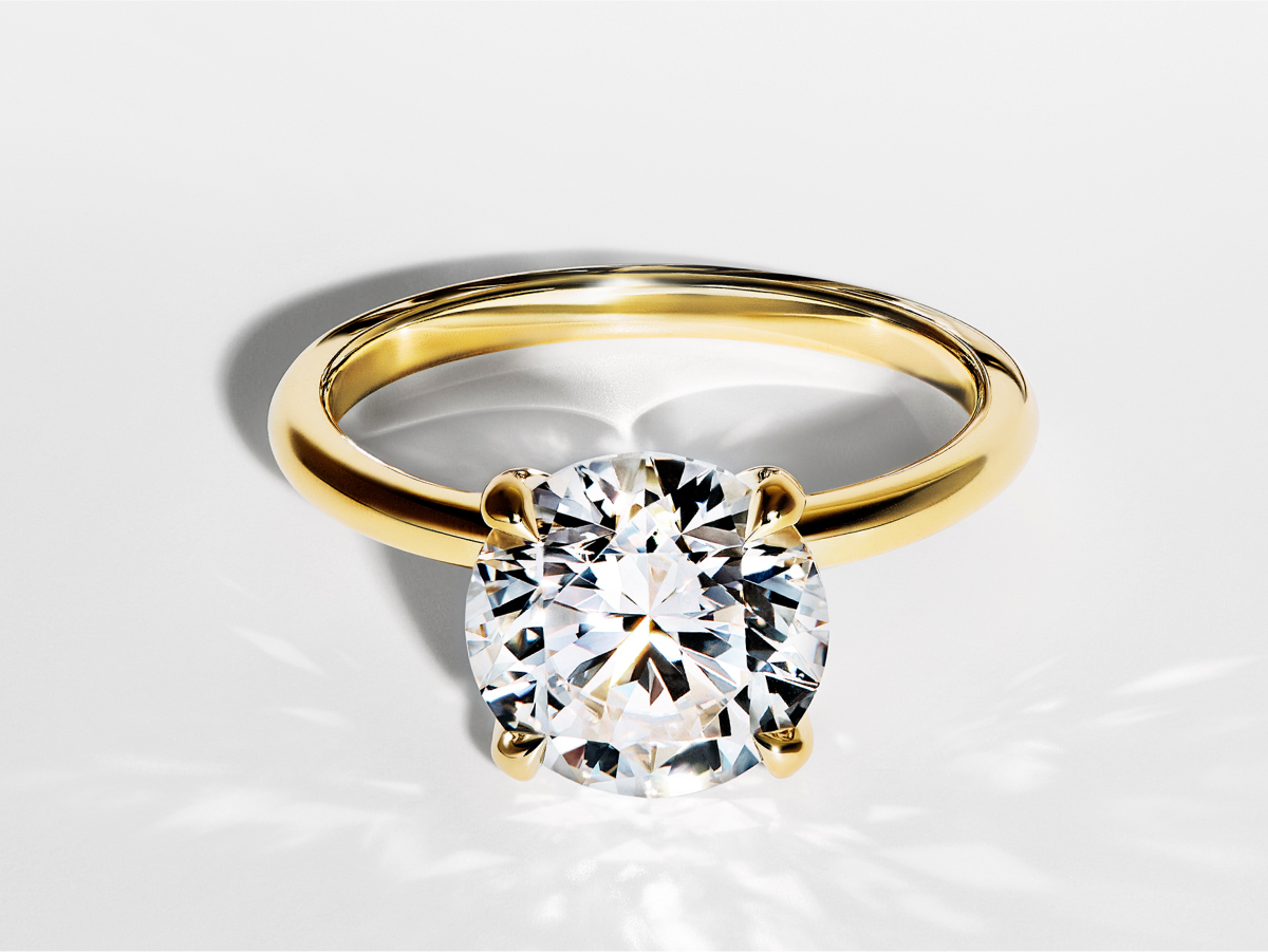 Image of Engagement featuring VRAI created diamonds