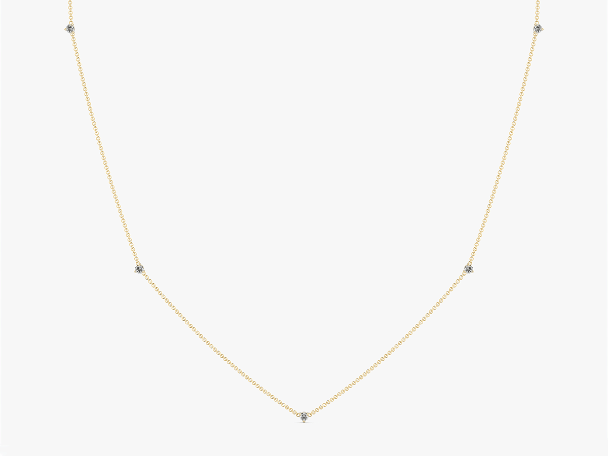 Gif of new Tiny fine jewelry with VRAI created diamonds