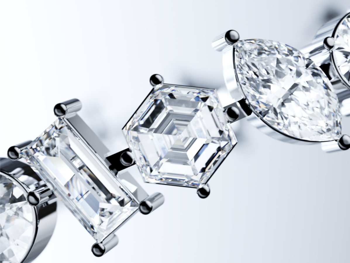 Image of fine jewelry featuring VRAI created diamonds