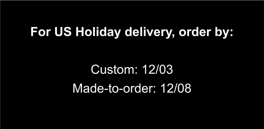 Holiday Shipping Cut Off Dates