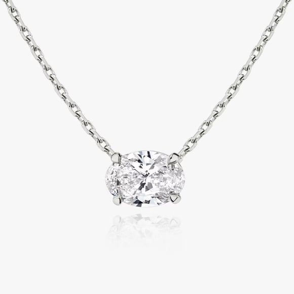 Solitaire Necklace - WG