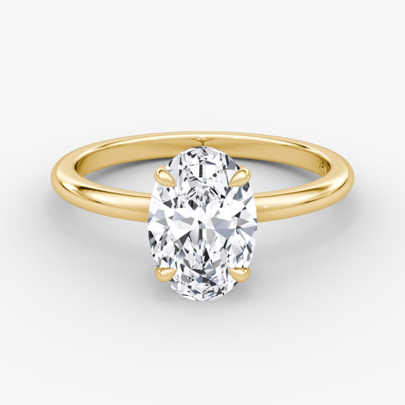 Solitaire Oval Ring - YG