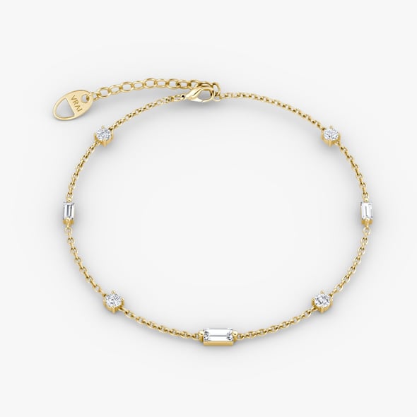 Mixed Shape Station Bracelet - YG
