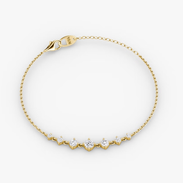Petite Linked Tennis Bracelet - YG