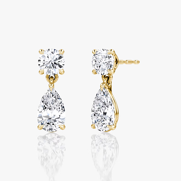 Signature Duo Drop Earring YG