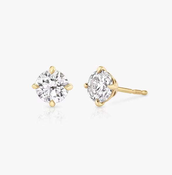 Solitaire Studs - YG