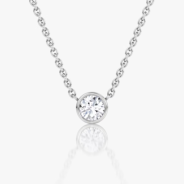 Bezel Solitaire Necklace - RB - WG - sqr (1)