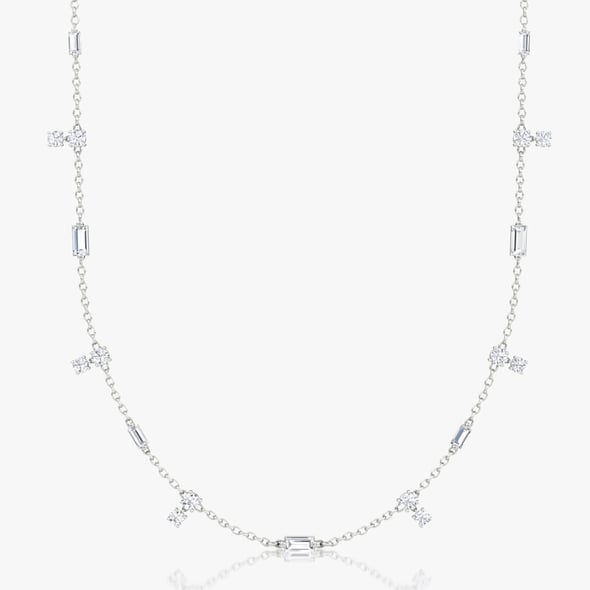 Mixed Shape Station Choker - sterling