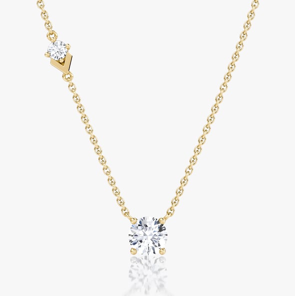 Toi et Moi Echo Necklace - RB - YG