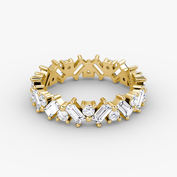 Mixed Shape Eternity Band YG