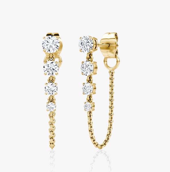 Linked Tennis Earring