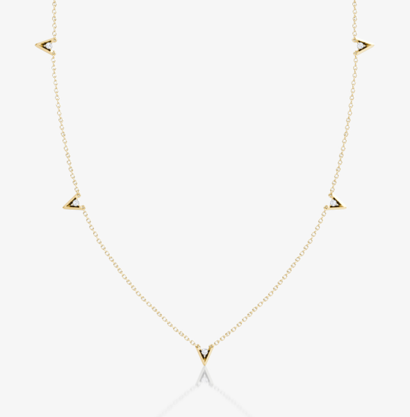 VRAI V Petite Station Necklace
