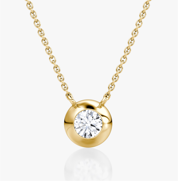 DOME SOLITAIRE NECKLACE