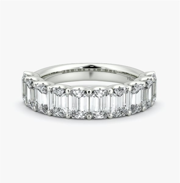 THE HALF EMERALD ETERNITY BAND