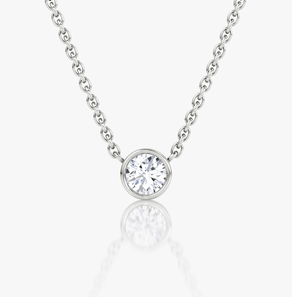 Bezel Solitaire Necklace